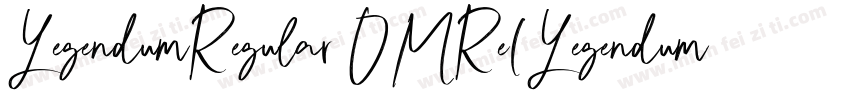 LegendumRegular OMRe(Legendum Regul字体转换